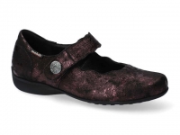 chaussure mobils velcro flora irisé bordeaux